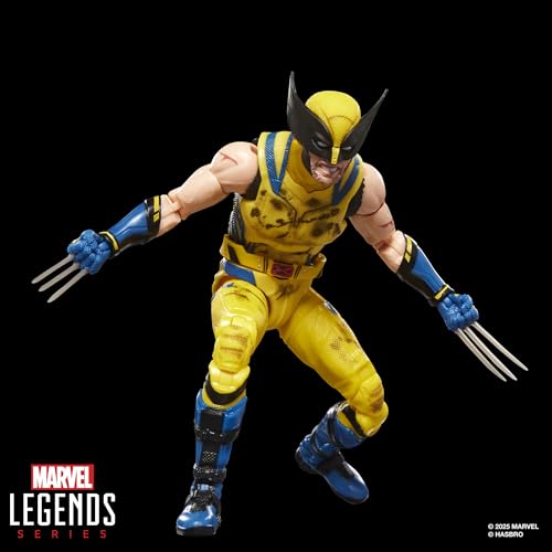 Image of Marvel Legends Series Wolverine, Marvel Studios' Deadpool & Wolverine Movie Collectible 6-Inch Action Figure Gift