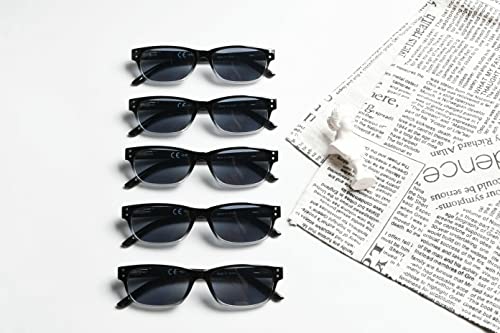 Image of Eyekepper Classic Reading Glasses for Men 5 Pack Spring Hinges Readers