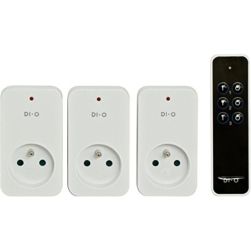 3 x DIO First Remote Control Socket Kit per il
