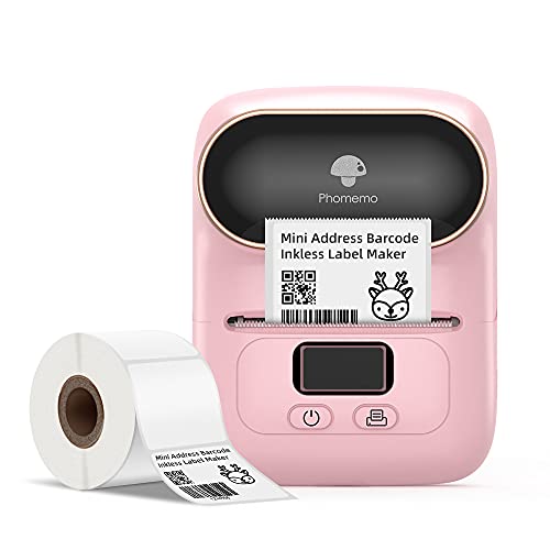 Phomemo M110 Label Maker Portable Bluetooth Thermal Sticker Label Maker Printer for Address Barcode, Clothing, PhotoLogo, Jewelry, Retail, Business, Home, for iOS & Android, Print Black on White Phomemo M110 Label Maker Portable Bluetooth Thermal Sticker Label Maker Printer for Address Barcode, Clothing, PhotoLogo, Jewelry, Retail, Business, Home, for iOS & Android, Print Black on White