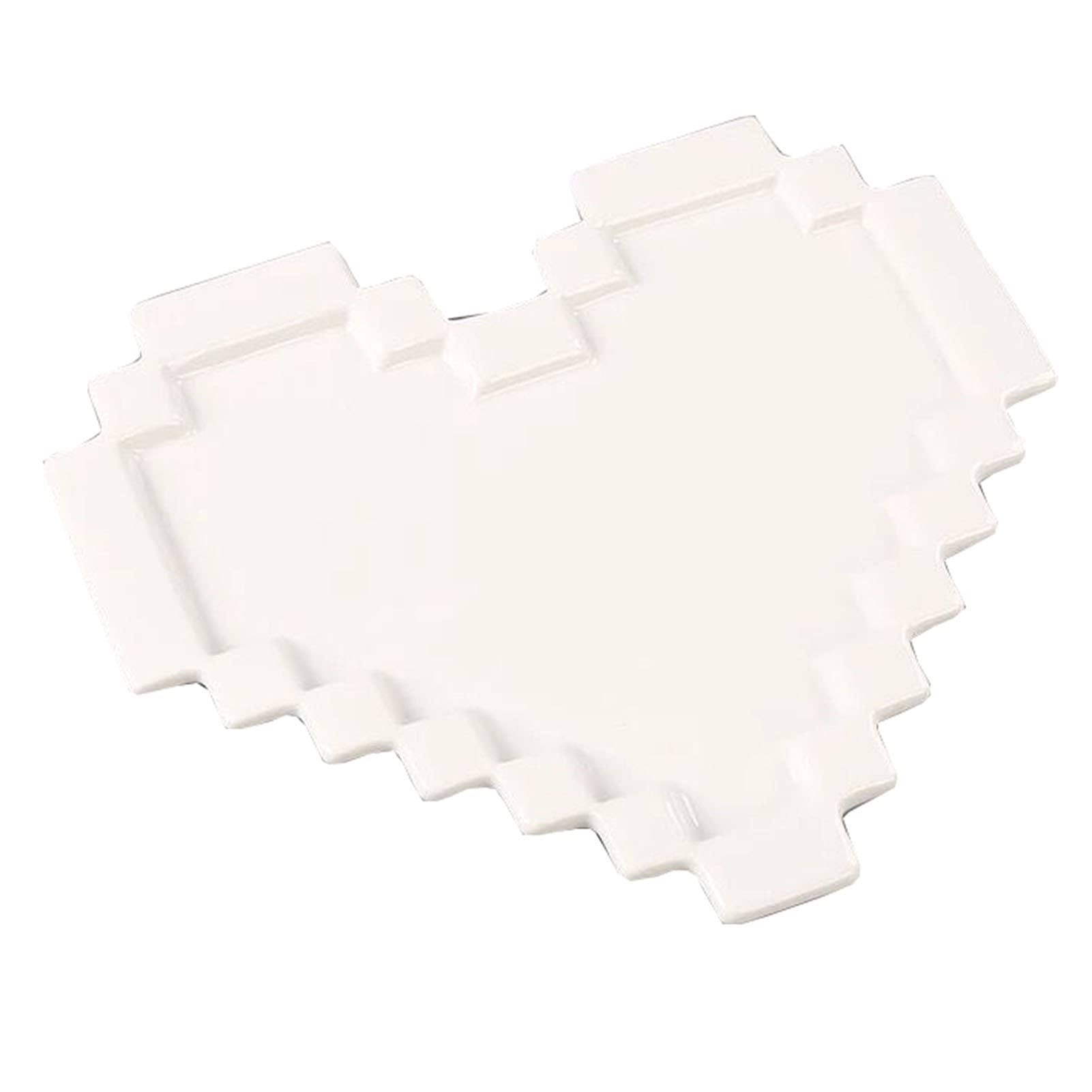 Palette en céramique blanche Amour Blanc pour aquarelle et gouache haut de gamme