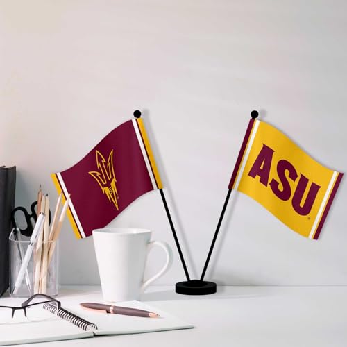 Drapeaux de table Arizona State Sun Devils pour décorer un salon de passionné - 5