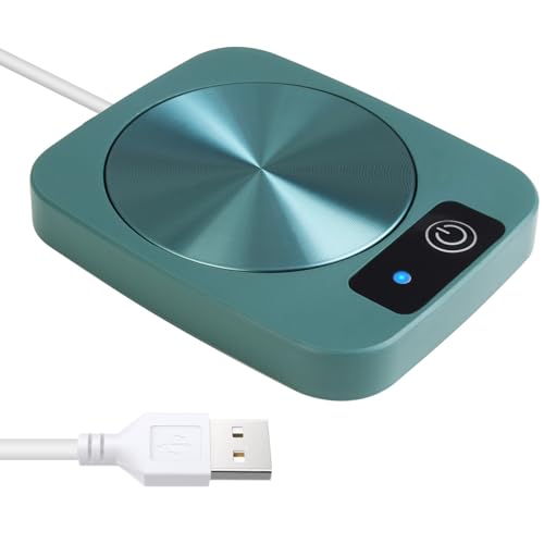 JCSJK USB-Kaffeetassenwärmer für den Schreibtisch, beheizter Untersetzer, 45 ℃ Kochplatte zum Erhitzen von Wasser, Tee, Milch, Cappuccino, Heimbüro, Geschenk für Kaffeeliebhaber (grün) JCSJK USB-Kaffeetassenwärmer für den Schreibtisch, beheizter Untersetzer, 45 ℃ Kochplatte zum Erhitzen von Wasser, Tee, Milch, Cappuccino, Heimbüro, Geschenk für Kaffeeliebhaber (grün)