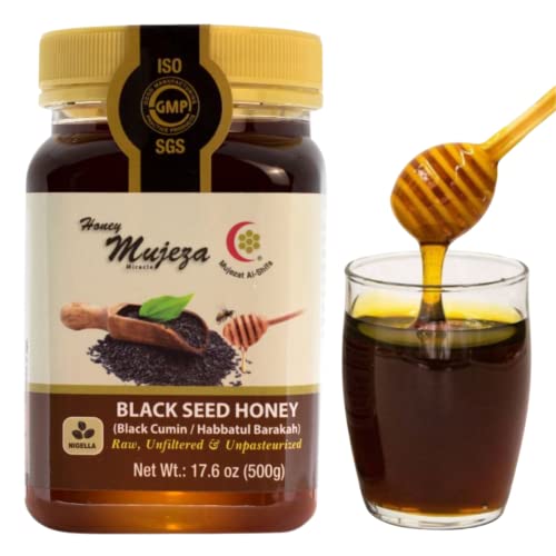 Mujezat Al-Shifa Black Seed Honey (Black Cumin - Nigella Seeds) 500G, 17.6Oz #TOP11