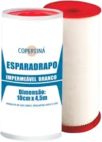 Esparadrapo Impermeável Branco 10cm x 4,5cm COPERTINA