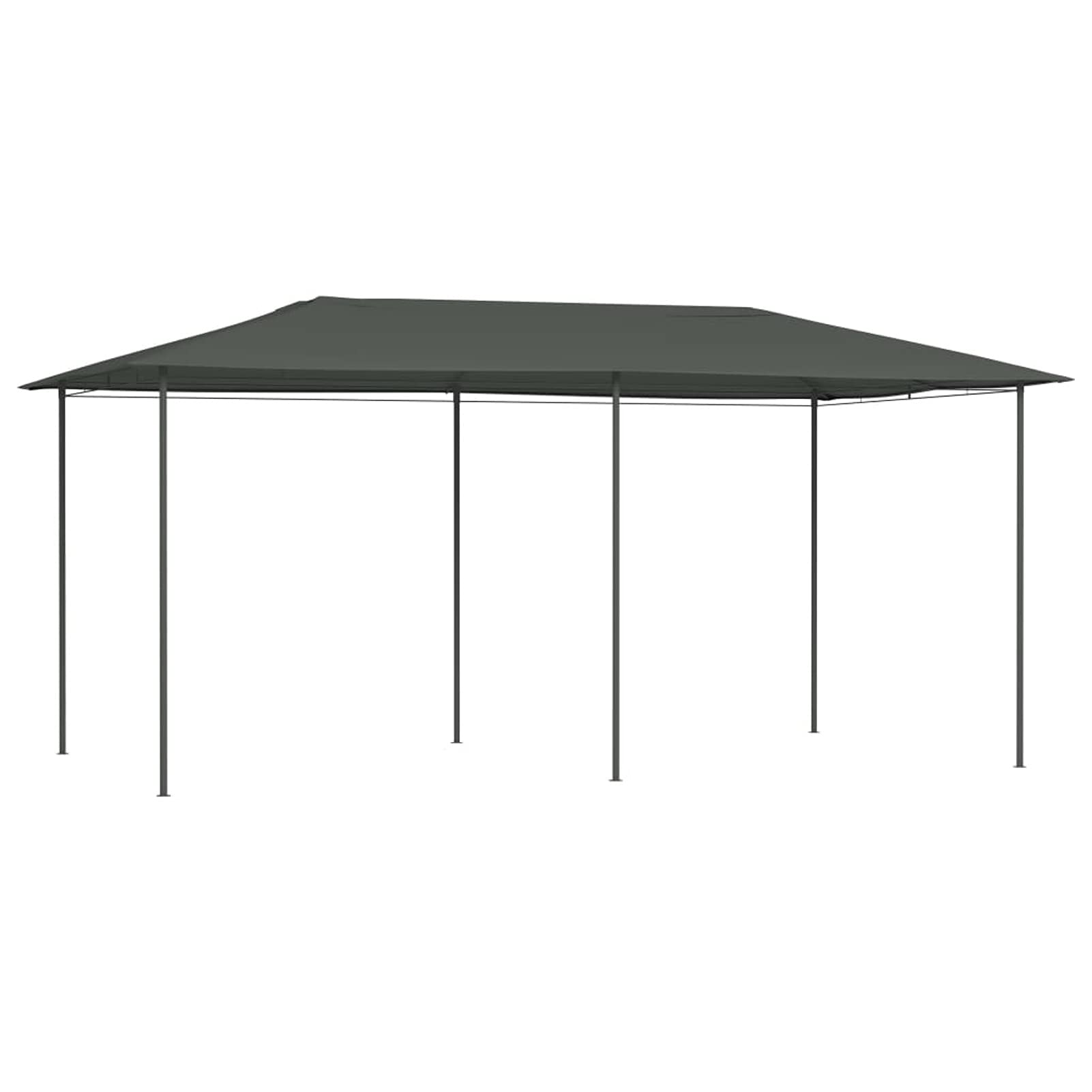 Gazebo 3x6x2,6 m Antracite 160 g/m²,Gazebo,Impermeabile,Anti UV,Gazebo da Giardino,Gazebo Esterno
