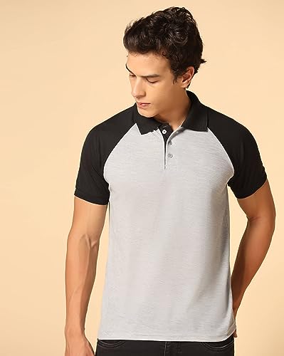Image of INKKR Men's Regular Fit T-Shirt ((FACTORY-A11)-(XS)-L.Grey FCT11 02