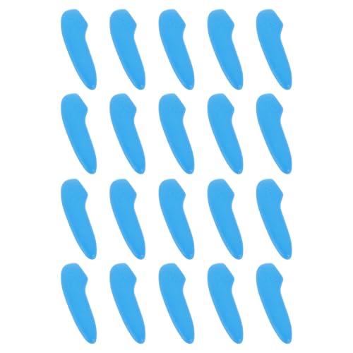 QUARKZMAN 50Pcs Protector de Punta de Cuchillo Cubierta de Plástico Fundas Protectoras de Punta de Cuchillo para Cocina, Azul