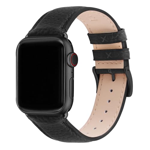 Fullmosa Bracelets en Cuir Véritable 49/46/45/44/42mm Compatible avec Apple Watch Femmes Hommes pour Apple Watch Ultra3/2/1 SE3/2/1 Series...