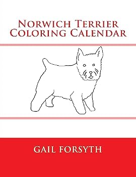 Norwich Terrier Coloring Calendar