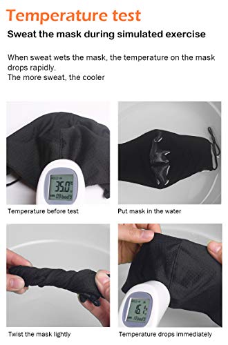 Cloth Face Mask Breathable & Washable & Reusable Adjustable Earloop For Sports Home Office Work Outdoor, Navy Blue 2 Pack #TOP4