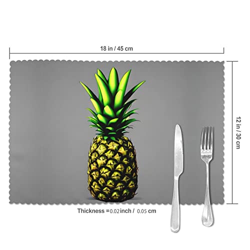 Set de table contre la chaleur évite traces vaisselle ananas - 6