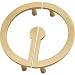 Produktbild MOODSC Neue chinesische reines Kupfer Schranktür Griff klein Kabinett Kleiderschrank Nordic Light Luxury Golden Bow Pull Hardware Messing Halbkreisförmige Schrank-Handgriff