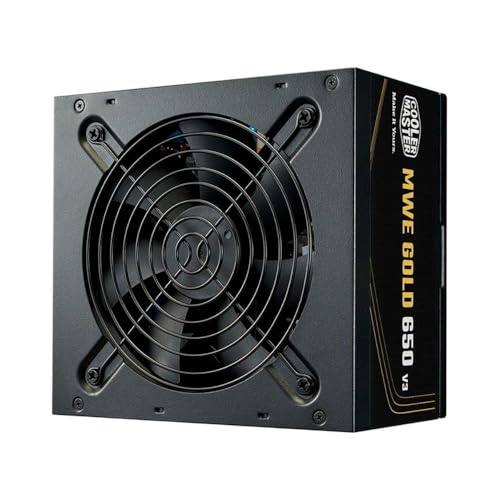 COOLER MASTER, FONTE COOLER MASTER ATX 3.1 650W MWE GOLD 650 V3 PFC ATIVO 80 PLUS GOLD COM CABO DE FORCA GARANTIA 5 ANOS
