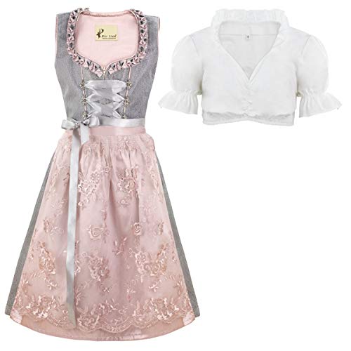 Alte Liebe 3tlg. Kinder Dirndl Spitzenschürze KD-103/164