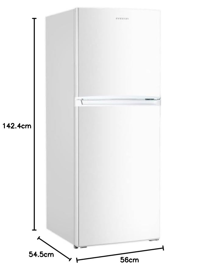 INFINITON Frigorifico Dos Puertas FG-198TD14WEA, E, 197 L, 142.4 cm de Altura, No Frost Total, LED Interior, Blanco