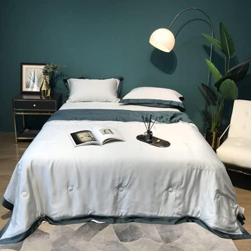 Simplicity Summer Quilt Washed Tencel Summer Cool Quilt Microfiber Comforter Soft Fabric Breathable Duvet Blanket for Adult Baby Children 220240 ()