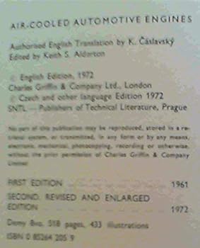 Hardcover Air-cooled automotive engines Book