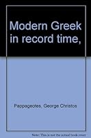 Modern Greek in record time, B0007GSHIY Book Cover
