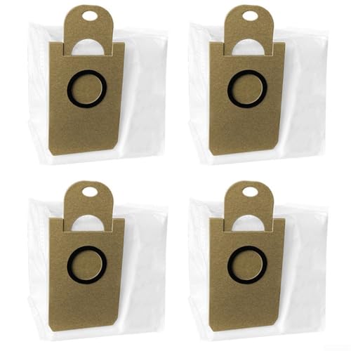 For Laresar for L6 Nex Robot Vacuum Cleaner Replacement Dust Bags, Household Vacuum Parts & Accessories, 4-Pack Disposable Collection Bags for Efficient Cleaning and Maintenance in Home & Garden Use