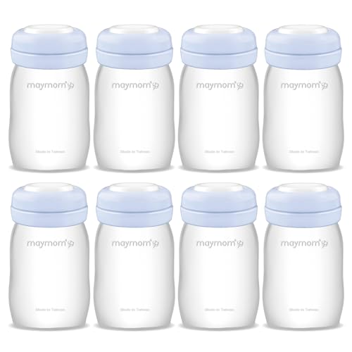 Image of Maymom Wide Neck Breastmilk Collection n Storage Bottle 5.4 oz; Re-markable SureSeal Disc. Fits Spectra S2 Spectra S1 9 Plus.