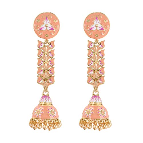 Efulgenz Indian Jewelry Bollywood Antique Crystal Kundan Big Dang...