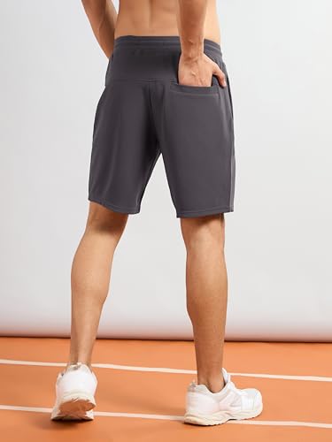 Image of TECHNOSPORT Men Solid Slim Fit Sports Shorts TS Flexi Polyester Mid Rise Drawstring Shorts Pant for Men Pockets Gym Workout Running Joggers Casual Quick Dry