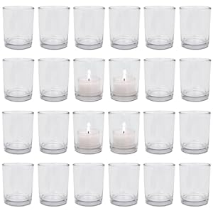 DecoLite Teelichthalter Glas 24er Set
