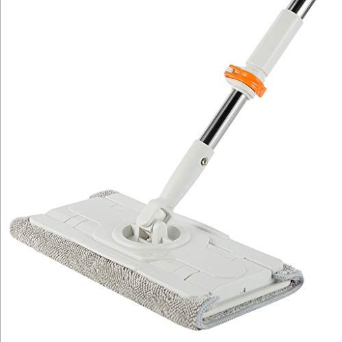 Balai plat avec triple gripper et manche rétractable libre