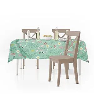 COZY FURNISH Super Soft Brushed Microfiber Cotton Dining Table Cloth,60X90(Inches) Rectangular Table Cover,6 to 8 Seater Table Cover,Pack of 1