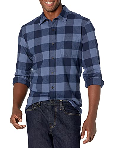 Goodthreads Men's Standard-Fit Long-Sleeve Brushed Flannel Shirt