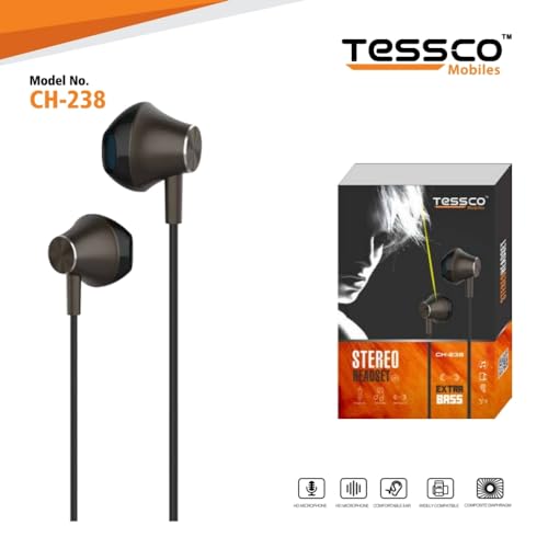 Image of Tessco (CH-238) Wired Headphone with high Sound Bass
