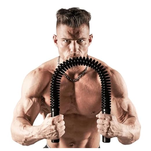 Zenooze Power Twister Bar - Spring Forearm Exercise Bar & Chest Exerciser for Men - Chest Builder Equipment - Bicep Shoulder Muscle Builder - Arm Spring Power Bar