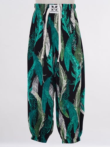 Kids Girls Summer Hippy Boho Harem Pants Boys High Waist Hip Hop Jazz Street Sports Baggy Trousers3