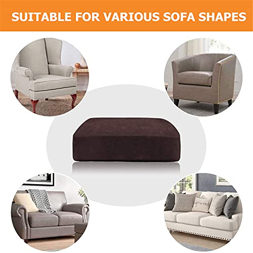 Housses de coussin de siège de canapé pour rénover et protéger une assise usée café - 6
