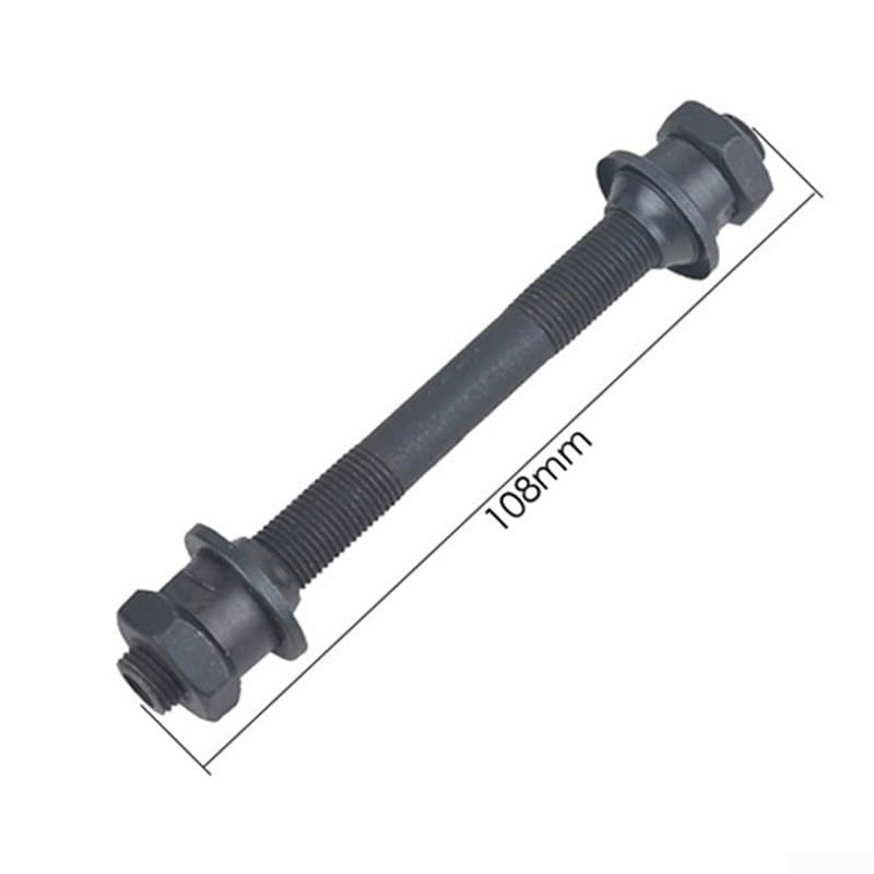 Axe De Moyeu Arrière 145 Mm Pour Vélo - Acier Fileté, Diamètre 9,5 Mm - Compatible Roues à Tambour à Billes, Avec Dégagement Rapide