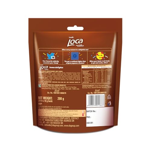 Image of LuvIt. Loca Home Delight Choco Caramel Bar with Nougat | Homepack | Bars (2 x 200 g)