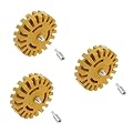 Uonlytech 3 pcs 4 Pneumatic Tools Sticker for car Stickers for Cars car Tools air Tool Rubber Eraser Wheel Degumming Wheel Pneumatic Eraser Wheel Glue Remover Glue Detergent Plastic Head