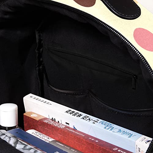 Mochila ligera de lunares coloridos talla única para universidad y viaje 4