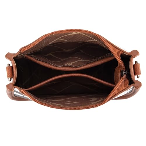 Image of Wrangler Small Crossbody Bag for Women, Mini Shoulder Purse with Adjustable Strap, Vegan Leather Phone Purse