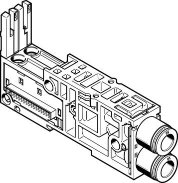 Festo 560991 Model VMPAL-AP-20-QS10-1 Sub-Base