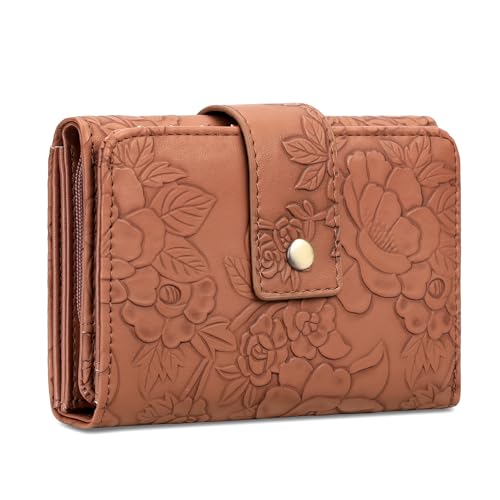 SENDEFN Wallets for Women Trifold Ladies Wallet Credit Card Holder Coin Pocket with ID Window