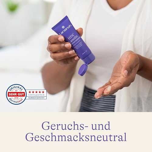 Lansinoh HPA Lanolin Brustwarzensalbe, 10 ml - 100% natürlich - beruhigt & schützt beanspruchte Brustwarzen - klimaneutral, 10940, Farblos