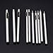 10Pcs Leather Hole Punch Cutter 0.5mm-5mm Leather Working Tools for Leather Watch Bands Belts Canvas Paper Plastics Round Hollow Hole Punch Cutter Tool (Round Hole Punch)