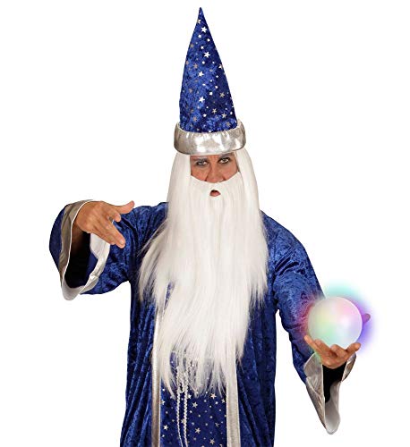 shoperama Leuchtende Kristallkugel für Wahrsagerin und Zauberer 12,5 cm Zigeunerin Hellseherin Glaskugel