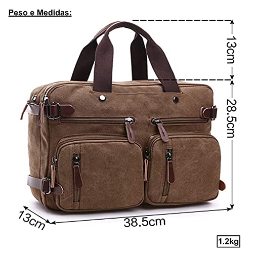 Bolsa Masculina Mensageiro Carteiro De Lona Ombro Ou Costas
