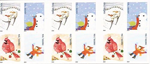 Winter Fun Pane of 20 Forever Postage Stamps Scott 4940b