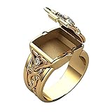 Abalorios caso anillos hombres anillo punk joyería Halloween anillo banda anillos, 8, Metal, Ninguna piedra preciosa