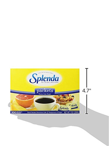 Splenda No Calorie Sweetener Granulated Sugar Substitute (200 Count Single-Serve Packets) #TOP3