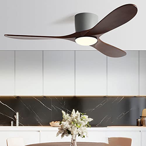 Ventilateur de plafond avec lumière LED et télécommande 30dB salon - 4